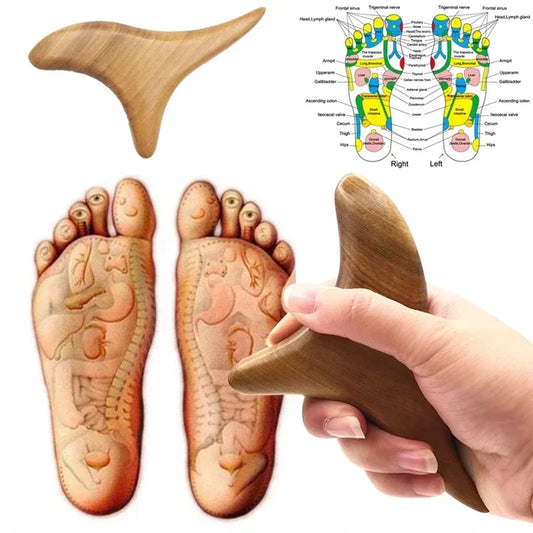 Wood Trigger Point Massage Gua Sha Tool